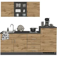 kochstation Küchenzeile KS-Mali 210 cm beige