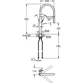 Grohe Essence Einhebelmischer Supersteel