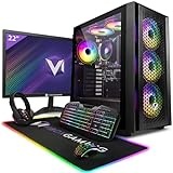 Vibox VI-6 Gaming PC - 22 Zoll Set Komplett - AMD Ryzen 3200GE 4GHz - Radeon Vega 8s - 8GB RAM - 2TB HDD - Windows 11 - WiFi