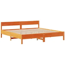vidaXL Massivholzbett 180 x 200 cm Braun