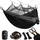 NatureFun Moskito Netz Hängematte 300kg Tragfähigkeit,(275 x 140 cm) Atmungsaktiv, schnell trocknende Fallschirm Nylon Enthalten 2 x Premium Karabinerhaken 4 x Nylonschlingen