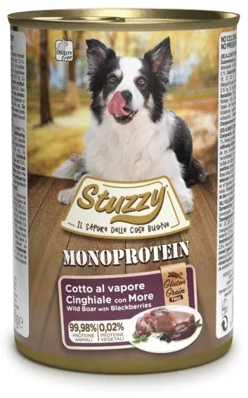 STUZZY Monoprotein Wildschweinfleisch mit Brombeeren 400g