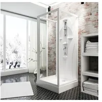 Komplettdusche SCHULTE Juist 80 x 80 x 190 cm alpinweiß