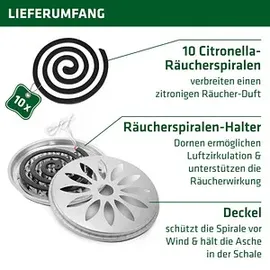 Gardigo Räucherbox Citronella silber, 1 Set