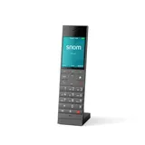 Snom HM2 Schnurloses DECT-Festnetztelefon - Elegantes IP-Mobilteil mit 2,8-Zoll-Farbdisplay, Antibakterieller OberfläChe, bis zu 7 h Gesprächszeit, PoE, Für HM201, Bis 4 Mobilteile Pro Basis