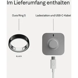 Oura Ring 5 Größe 6 Black