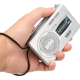 Tragbares AM/FM Mini-Taschenradio – Batteriebetriebenes Multifunktionsradio mit Lautsprecher – Ideales für Reisen, Camping und den täglichen Gebrauch​