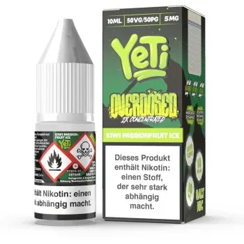 YeTi Overdosed Kiwi Passionfruit Ice NicSalt Liquid 10ml / 5mg