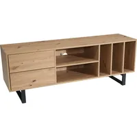 FineBuy Lowboard Eiche-Dekor 150x55x40 cm TV-Kommode Modern Design TV-Schrank