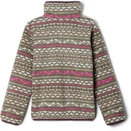 Columbia Helvetia II Printed Half Snap Fleece Pull Over, Pink Ice Madras, XS EU