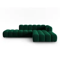 Micadoni Ecksofa Lupine, modular offen 5-Sitzer grün