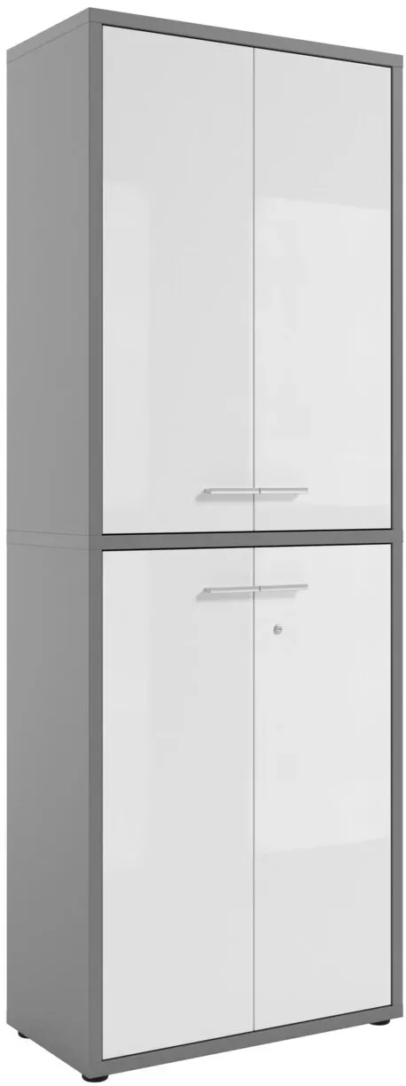 Manjana Aktenschrank 4-türig -Glas- TEXAS - B/H/T ca. 78,10x215,40x40,00