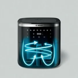 Bosch Serie 6 Heißluftfritteuse MAFS2671B Schwarz 7,2 l
