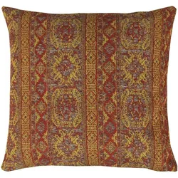 Bestgoodies Kissenhülle mit Reißverschluss 45 x 45 cm ( Marakesh Terracotta ) - Bohemian Oriental Boho - Hochwertiger Kissenbezug mit Reißverschluss