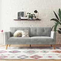 CosmoLiving by Cosmopolitan 3-Sitzer »Gloria«, Mit Knopfsteppung grau