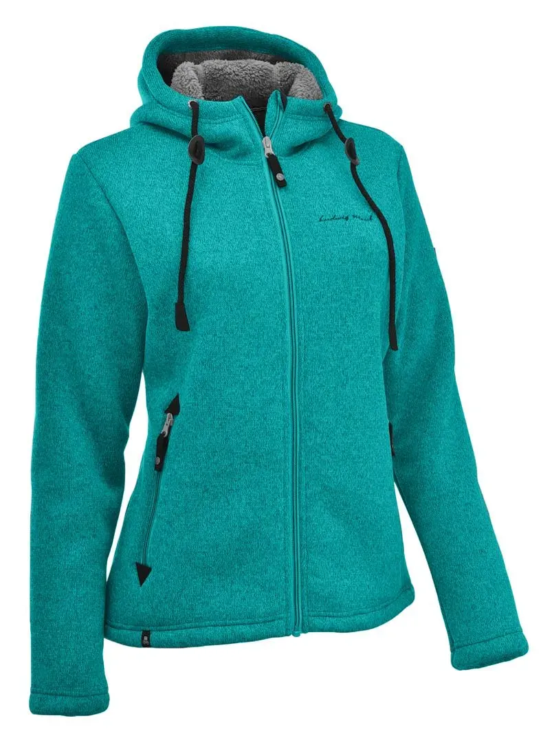 Maul Sports Damen Chieming - Strickfleecejacke, 38 - türkis green