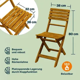CASARIA Balkonset 3-tlg. Braun