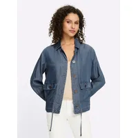 Heine Blusenblazer Lyocell-Jacke Blau 42