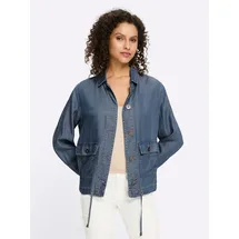 Heine Blusenblazer Lyocell-Jacke Blau 42