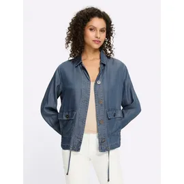 Heine Blusenblazer Lyocell-Jacke Blau 42