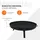 ECD Germany Feuerschale Ø80x29 cm mit 3 Klappbaren Füßen für den Garten Feuerstelle BBQ