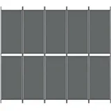 vidaXL Paravent Anthrazit 250x220 cm Stoff