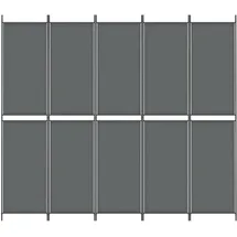 vidaXL Paravent Anthrazit 250x220 cm Stoff