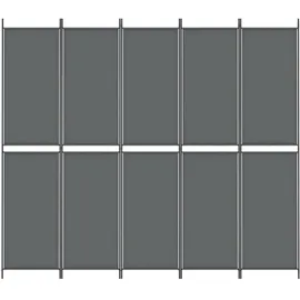 vidaXL Paravent Anthrazit 250x220 cm Stoff