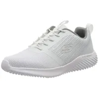 SKECHERS Herren Bounder Sneaker, White Mesh Pu Trim, 46