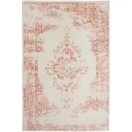 benuta Basic Teppich Sia - Creme/rosa 300x400 cm - Kunstfaser - Rechteckig & im Style: Vintage, Boho-style, Retro - Pflegeleicht für Wohnzimmer Schlafzimmer