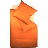 fleuresse Colours Interlock Jersey Kissenhülle | orange - 40x40 cm