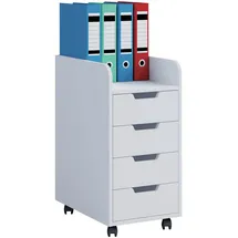 VCM Rollcontainer Konal Mini weiß