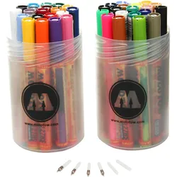 MOLOTOW Permanentmarker One4All 127 HS nachfüllbar 2mm VE=10x2x20 Stück Stiftebox sortiert