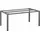 Kettler Tischgestell Aluminium 160 x 95 x 72 cm grau