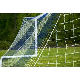 Netsportique Fußballnetz Weiß/Blau 7,32 x 2,44 m