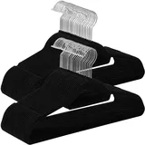 Songmics Kleiderbügel schwarz, 50 St.