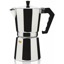Haeger Italienische Kaffeemaschine 12 Tassen Silber