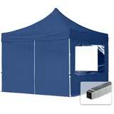 TOOLPORT Faltpavillon 3 x 3 m inkl. 4 Seitenteile blau 59001