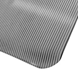 etm Arbeitsmatte Heavy-Duty Ripp PVC, Vinyl Grau 900 x 3050 mm