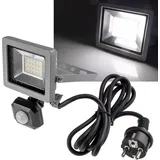 ChiliTec LED Aussenstrahler IP44 inkl. 1,5 m Kabel grau/schwarz