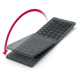 Hama Faltbare Mini Bluetooth Tastatur Travel 450 für Tablet/iPad Schwarz