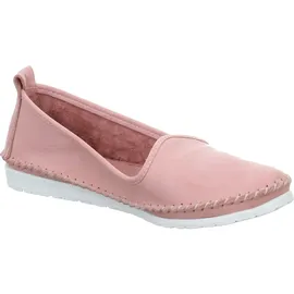 Andrea Conti Damen Slipper 0027449 Ballerina Mokassins bequem flexibel trendy, Größe:41 EU, Farbe:Rosa