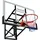 PEGASI Basketballbrett Pro Schwarz 140 x 80 cm