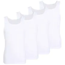 Tom Tailor Tank-Top 4Er Pack Great Falls in weiß-hell-uni | Gr.: 5