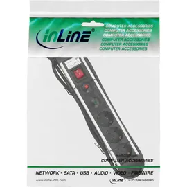 InLine Steckdosenleiste 1,50 m Schwarz 3 St.
