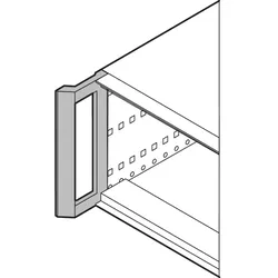 SCHROFF RATIOP.PRO GRIFF GEPULV.3HE - Rack-Zubehör