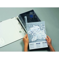 Durable Klemmschienen mit Abheftleiste transparent DIN A4 30 Blatt