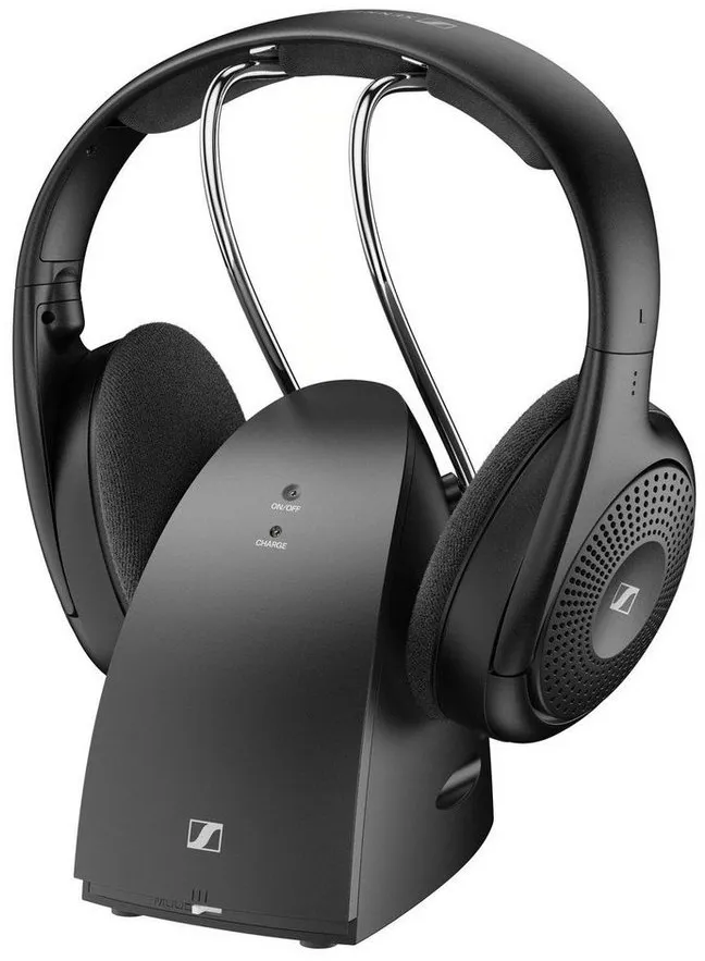 Sennheiser RS 120-W Funk-Kopfhörer (20h Akkulaufzeit, Kabelgebunden) schwarz