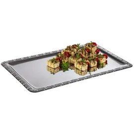 APS Servierplatte SCHÖNER ESSEN silber 53,0 x 32,5 cm