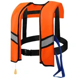 Vollautomatische Rettungsweste | Lebensjacken Automatische aufblasbare Nylonverstellbare Schnalle Schwimmweste mit reflektierenden Streifen | Wassersportweste für Erwachsene, Kinder